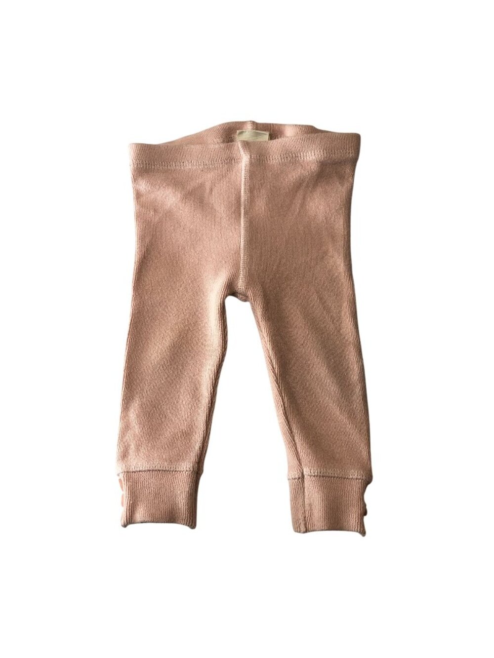 Zara Baby Girls Ribbed Leggings Pink Size 3-6 M Soft Elastic Waistband